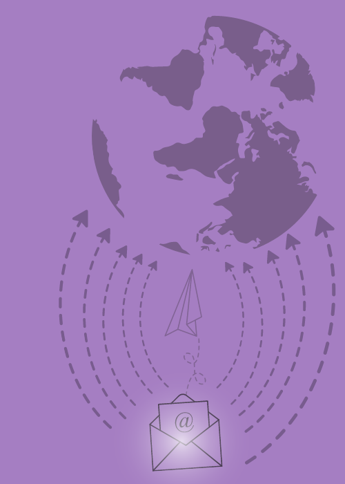 Grafika do informacji o usługach związanych z newsletterem